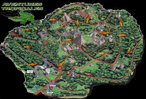 Carte Parc De Tikal Guatemala