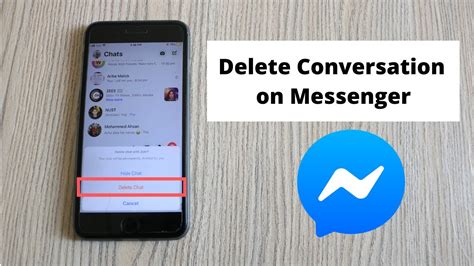 How To Delete Conversations On Messenger Mobile 2020 Youtube