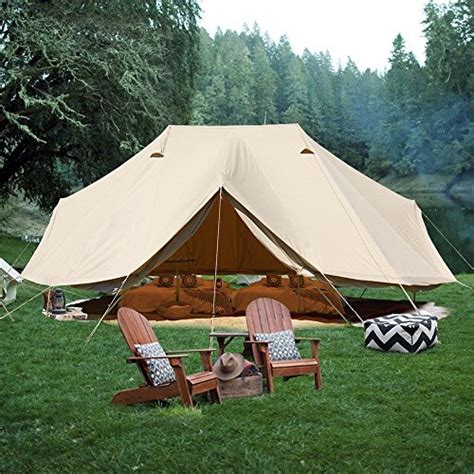 Unistrengh Unistrengh Large Luxury 6m Cotton Canvas Camper Tent