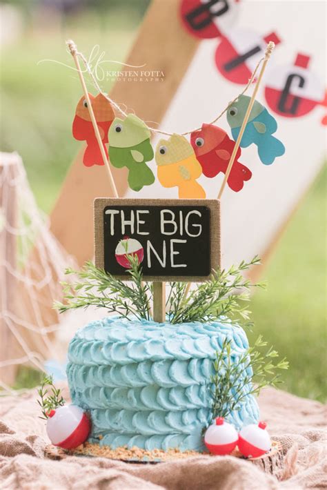 The Big One Fishing Themed First Birthday Photo Shoot And Cake Smash