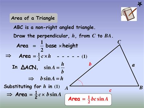 Ppt Using Trigonometry To Find Area Of A Triangle Powerpoint