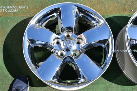 20 Dodge Ram 1500 Big Horn OEM Factory Chrome Clad Wheels 2017 2018 2016
