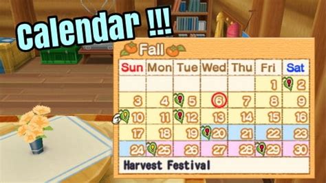 Download save game harvest moon btn. Calendar of Events - Harvest Moon: Hero of Leaf Valley ...