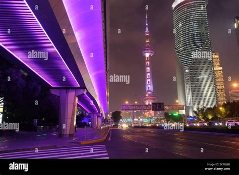 Pudong And Pudong And The Oriental Pearl Tower Hi Res Stock Photography