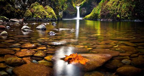 Autumn Waterfalls Free Desktop Wallpaper