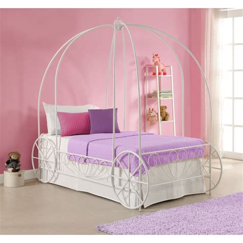 Kids And Toddler Beds Carriage Bed Princess Carriage Bed Twin Canopy Bed