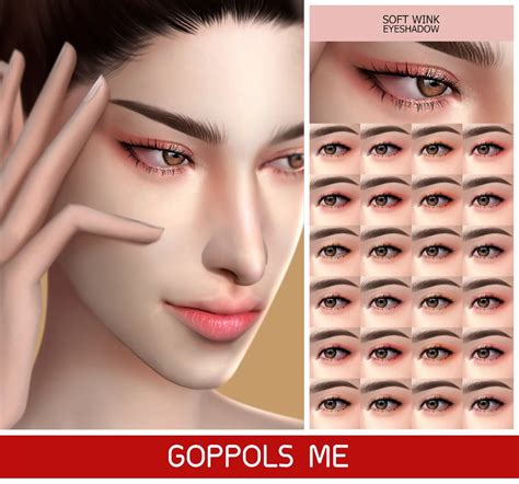 Gpme Gold Soft Wink Eyeshadow Makeup Cc Sims 4 Cc Makeup Soft Makeup