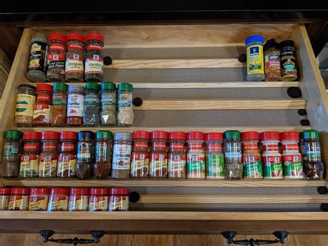 Drawers can quickly become a disorganized mess. Spice Drawer | Spice drawer, Spice organization drawer ...