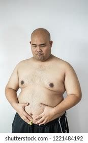 Fat Man Overweight Man Big Belly Stock Photo Shutterstock