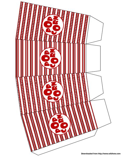 Printable Popcorn Box Template Clipart Panda Free Clipart Images