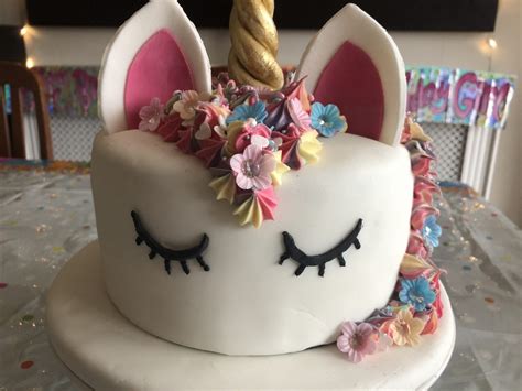 Simple Unicorn Birthday Cake Blissful Domestication