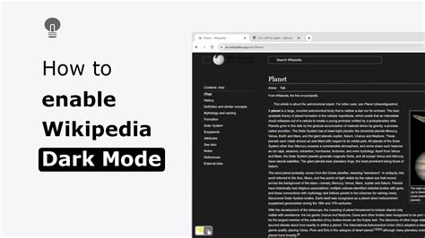 🔵how To Enable Wikipedia In Dark Mode Step By Step Instructions