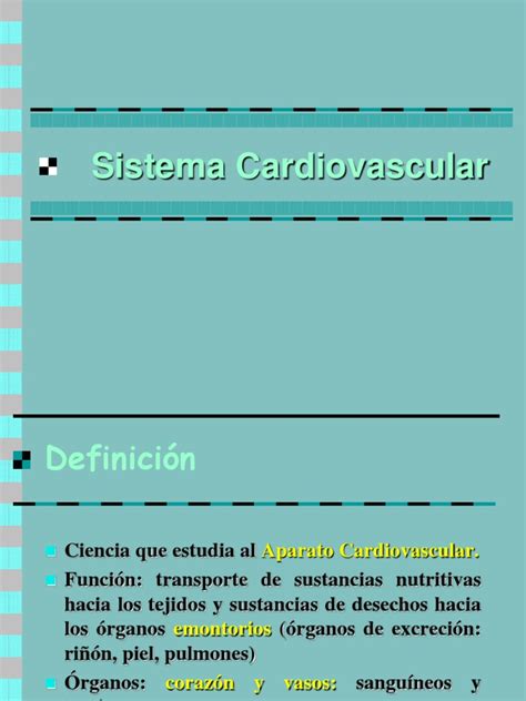 Sistema Cardiovascular Pdf Corazón Fisiología Cardiovascular