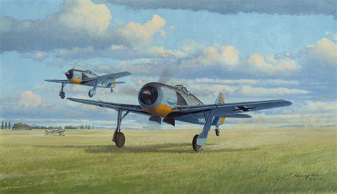 Original Aviation Art Focke Wulf Fw 190 Aviation Art Airplane Art