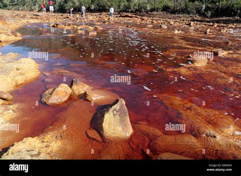 The Very Red Rio Tinto River Tinto Part Of The Rio Tinto Mining Park