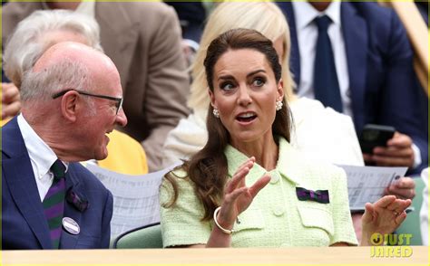 Princess Catherine Wears Tennis Ball Green Dress To Wimbledon Photo Billie Jean