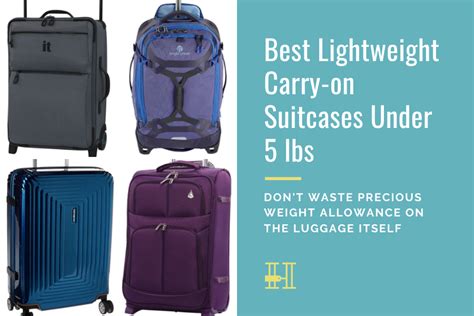 Best Lightweight Carry On Suitcases At 5lbs And Below Her Packing List