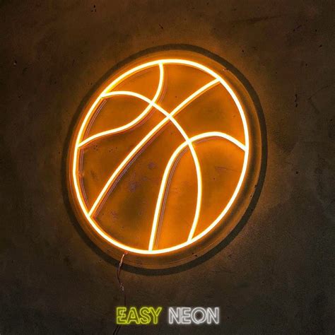 Basketball Neon Sign Led Neon Sign Custom Neon Sign Etsy