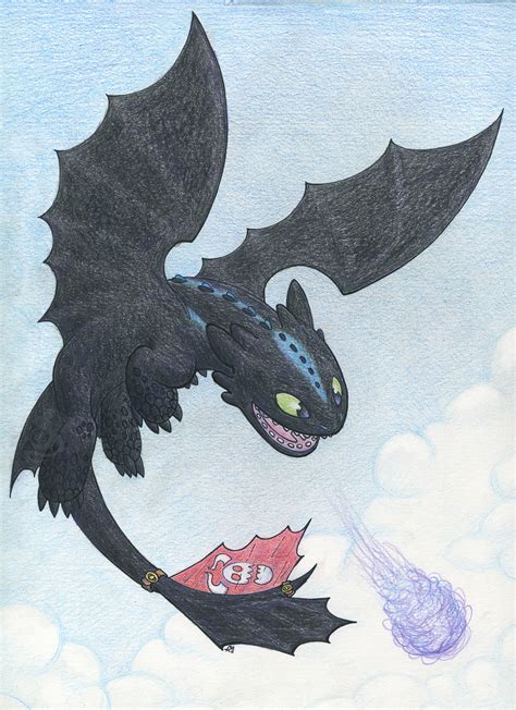 Toothless Flying Drawing At Getdrawings Free Download