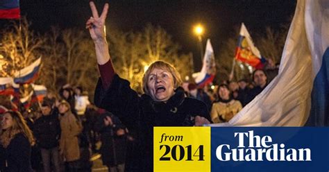 crimea votes to secede from ukraine in illegal poll ukraine the guardian