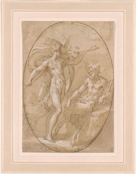 Parmigianino The Contest Of Apollo And Marsyas Drawings Online The Morgan Library Museum