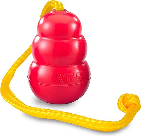 Kong Classic With Rope Dog Toy Large Uk Pet Supplies