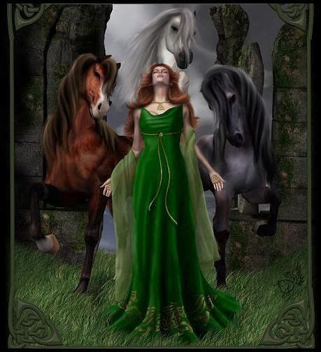 Eponaceltic Goddess Of Fertility And Protector Of Horse Mules And