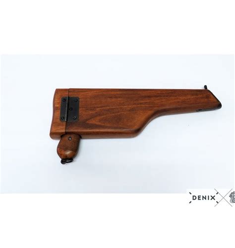 Denix German 1896 Mauser C96 Pistol With Wooden Stock Replica Hong Kong