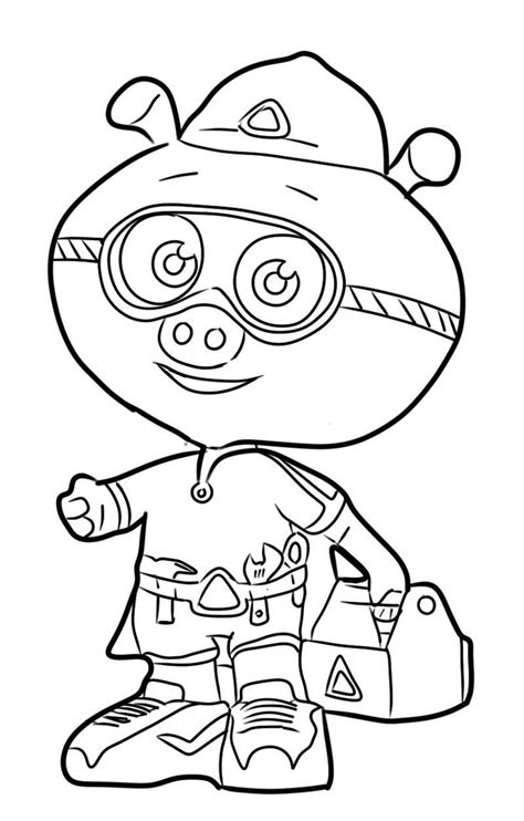 Super Why Coloring Pages Alpha Pig Coloring Pages