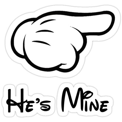 Hes Mine Matches With Shes Mine Stickers By Couplenoodle