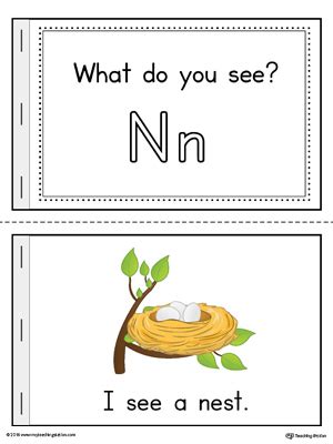 Check spelling or type a new query. Letter N Words Printable Mini Book (Color ...