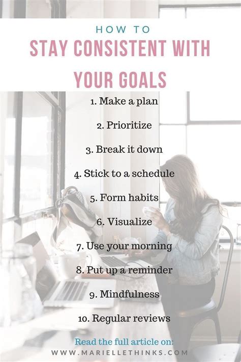 How To Stay Consistent With Your Goals 10 Ways In 2020 Self