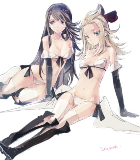 Rule 34 2girls Agnes Oblige Bikini Bravely Default Breasts Edea Lee Panties Thighs 8301591