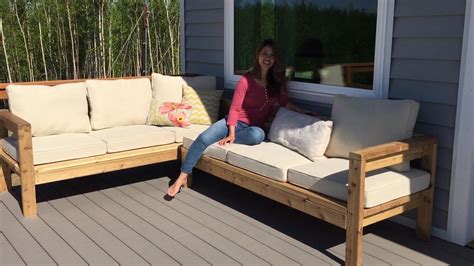 How To Build A 2x4 Outdoor Sectional Tutorial Youtube