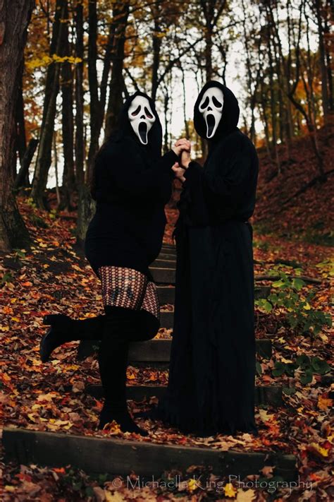 Ghostface4 Scream Halloween Costume Fall Photoshoot Mask Photoshoot