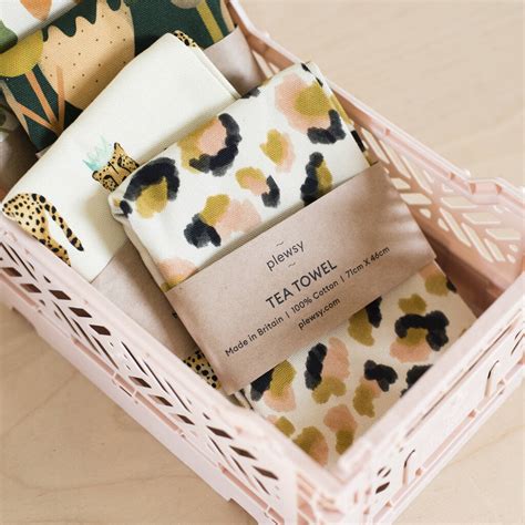 Leopard Print Tea Towel By Hello Plewsy