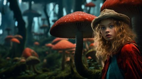 Premium Ai Image Alice In Wonderland A Fabulous Forest Of Big
