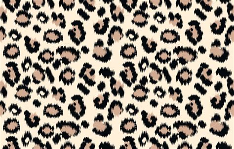 Cute Leopard Pattern Pastel Color Seamless Ikat Pattern Design