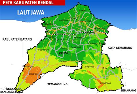 Peta Kabupaten Kota Kendal Jawa Tengah Kotakendal Com