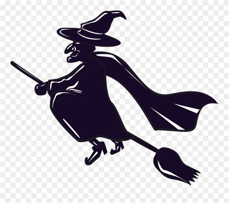 The Totally Free Clip Art Blog Witch On A Broomstick Clipart Png