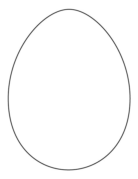 I suppose they can't wait for the easter bunny! Printable full page large egg pattern. Use the pattern for crafts, creating stencils ...