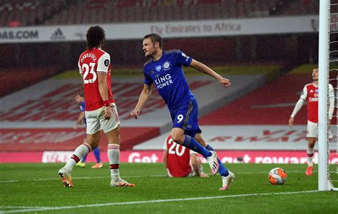 Arsenal 1 1 Leicester Live In Pictures As Jamie Vardy Snatches Premier