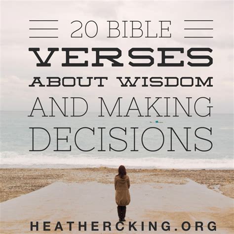 Bible Verses About Wisdom And Making Decisions Heather C King Room