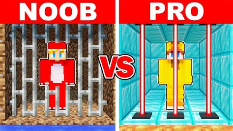 Minecraft Noob Vs Pro Most Secure Prison Build Challenge Youtube
