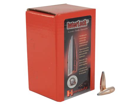 Midway Hornady Interlock Bullets 30 Caliber 308 Diameter 150 Grain Sp