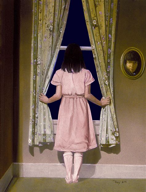 Girl At The Window Painting By Robert Tracy Fine Art America