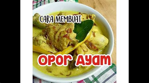 Resep cara membuat arsik ikan mas khas batak. Cara membuat Opor Ayam Sederhana - YouTube