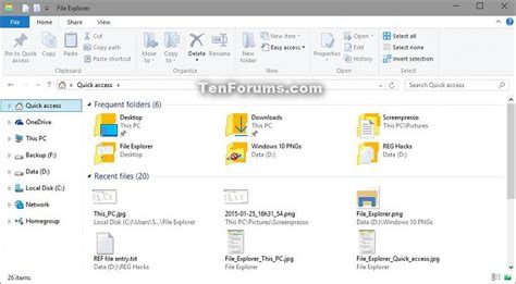 Open To This Pc Or Quick Access In File Explorer In Windows 10 Tutorials