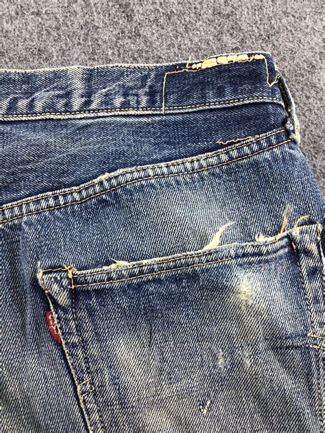 Vintage Levis 501 Redline Jeans Straight Cut Jeans 35x32 Red Etsy