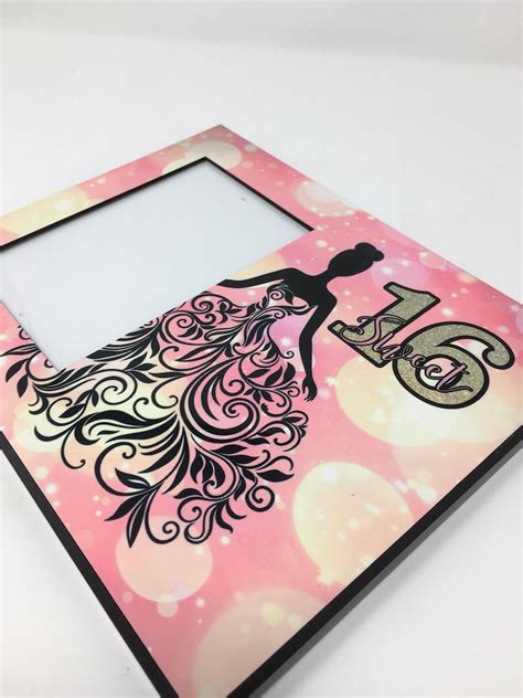 Personalized Picture Frame For Sweet Sixteen Or Quinceañera Etsy